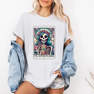 The caffeinated mama Tarot card shirt