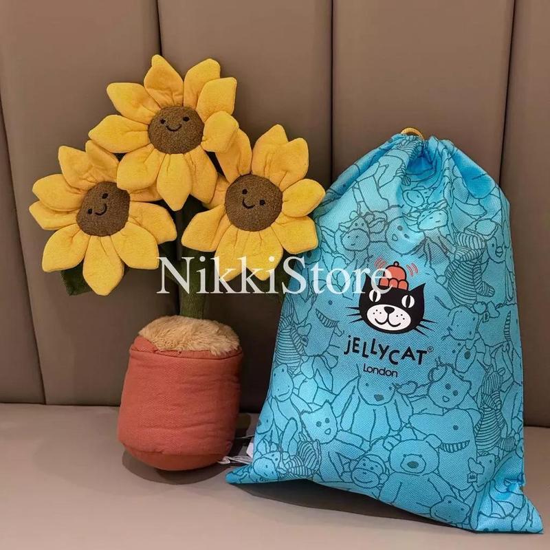 JellyCat Soft Bloom Plush Flower Bouquet Toy for Kids Loved Ones Cute Gift US Soft Plush Material Pastel Bloom Design Ideal for Special Occasions Christmas Gift Idea