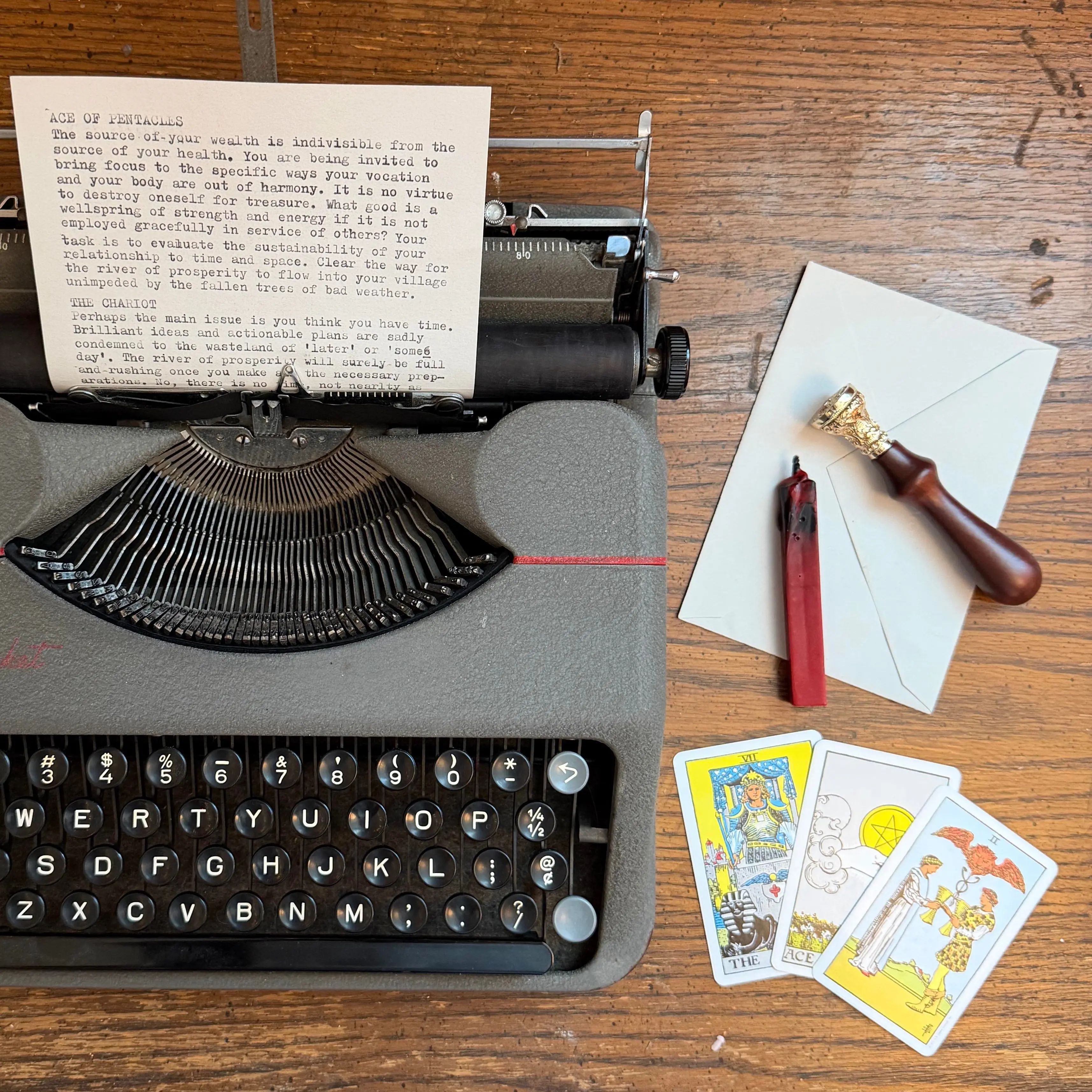 Hand-Typed 3 Card Tarot Reading, Personalized Gift