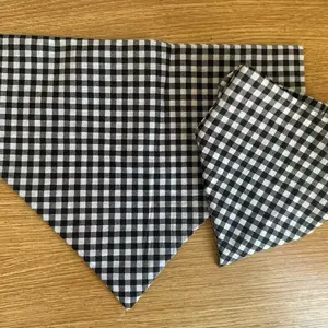 Black & White Gingham Bandana