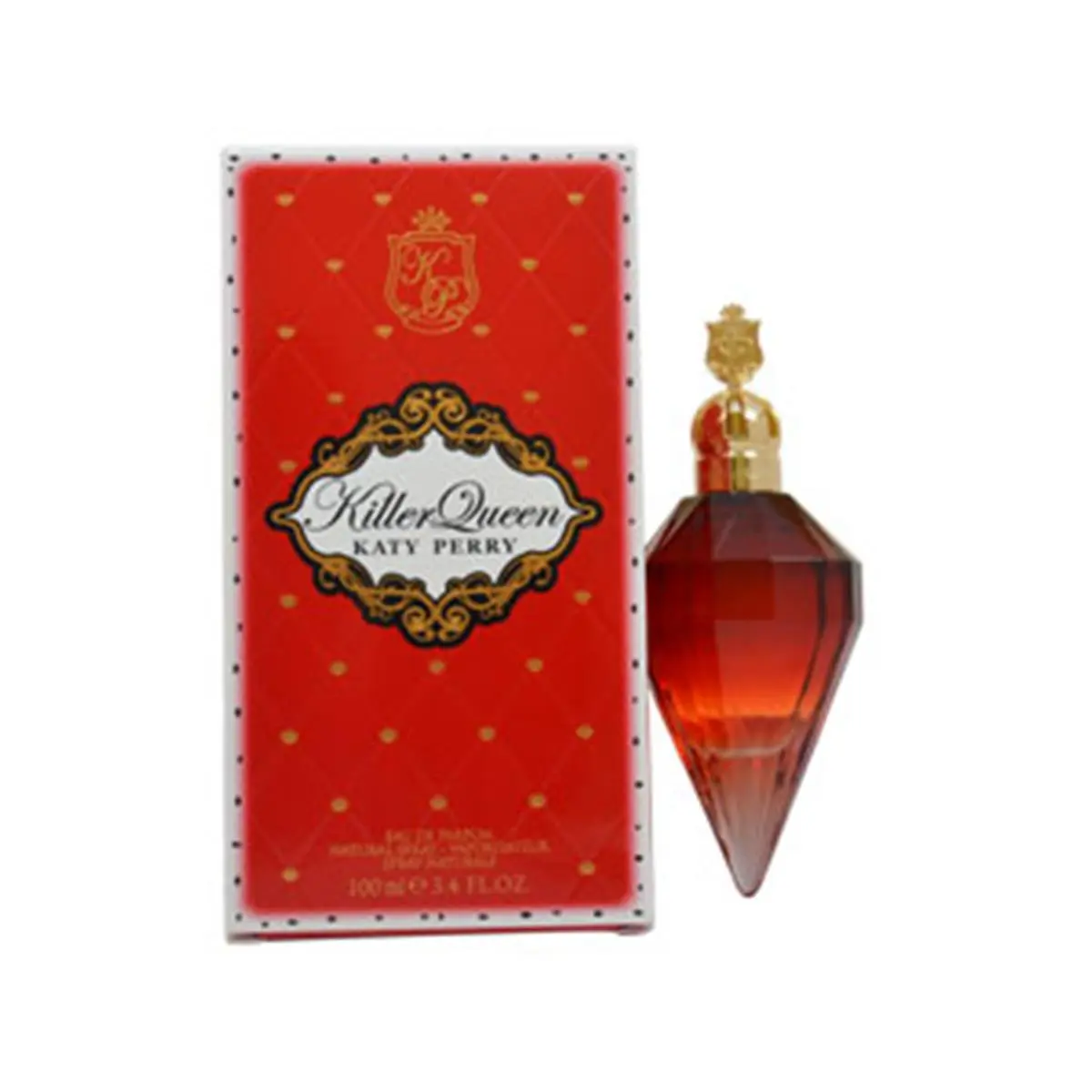 Katy Perry Killer Queen EDP Spray for Women by Coty, 3.4 oz Daily Wear Perfume - Floral Fruity Scents, Aromatic Sweet Fruity with Plum Accents, Wild Berries Notes, Cashmere Base Notes