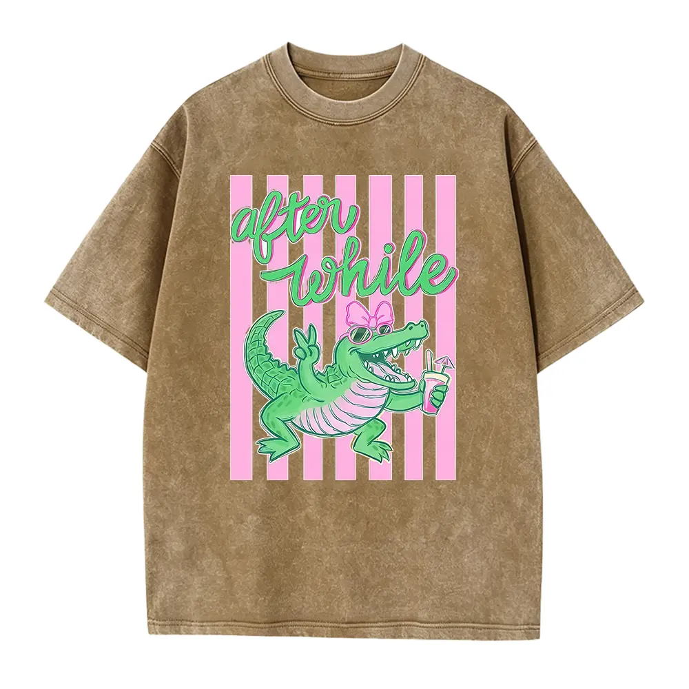 Later Gator After While Crocodile Party  Shirt, Funny Alligator Matching Bachelorette Tee, Girls Trip Beach Vacation Shirt