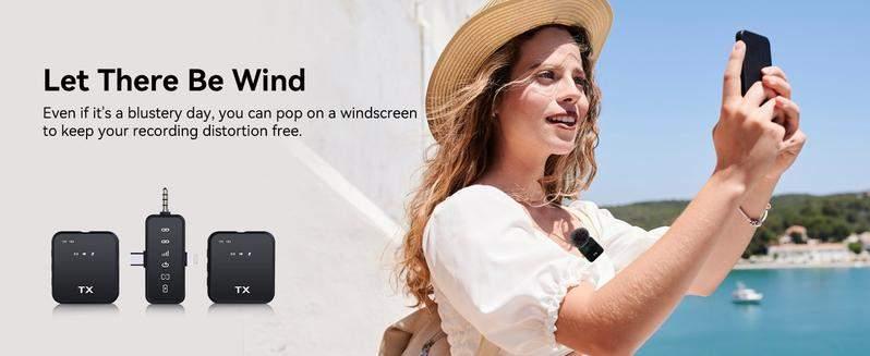 BAILIXIN ASMR 3 in 1 Microphone for iPhone/Android/Camera