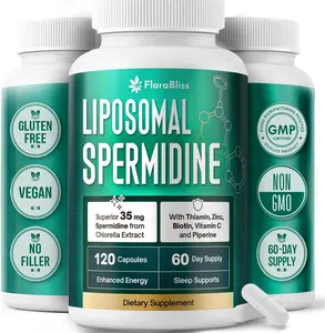 35mg Spermidine Supplement from Chlorella with Thiamin, Zinc, Biotin, & Vitamin C | 120 Capsules | Gluten-Free for Cellular Renewal, Healthy Aging & Vitality Support | 60-Day Supply