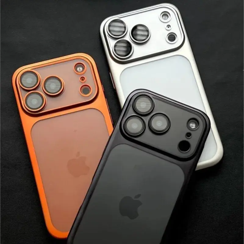 UV Coating Nano Matte Translucent Hard PC Case for iPhone 17 Air 16 15 13 12 11 Pro Max Ultra Thin Plating Frosted Bumper Cover