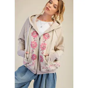 Soft Petal Zip Up