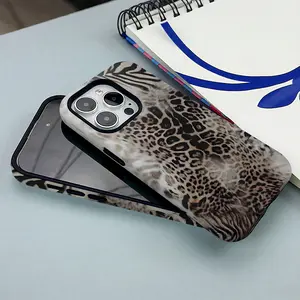 Animal Print Cheetah Zebra Tiger Phone Case , Shockproof Rugged Cover Dual Layer Soft TPU Hard Bumper Shell for iphone 17 promax case air 16 plus 15 promax 14 pro 13max 12 11 Protection Smartphone