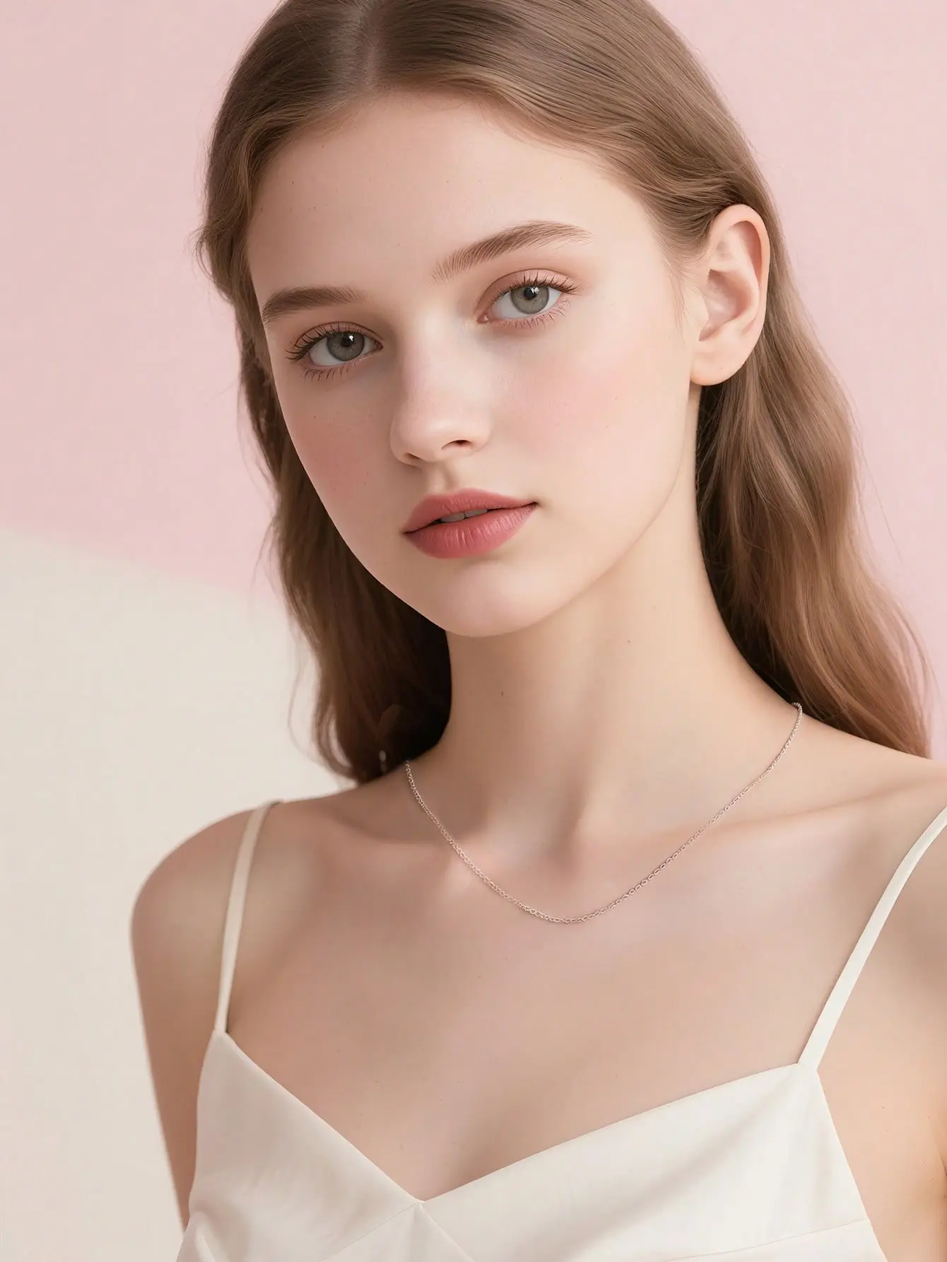 S925 Silver Tarnish Proof Thin Blank Stackable Base Chain Necklaces For Her Exquisite Trendy Dainty Everyday DIY Jewelry Accessories Unique Birthday Anniversary Mother Graduation Gifts For Women Teen Girl Friend