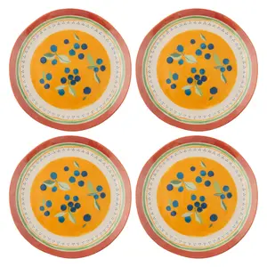 Blueberries Melamine Salad Plates