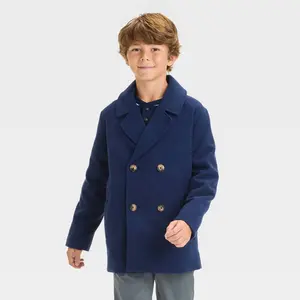 Boys' Solid Pea Coat - Cat & Jack