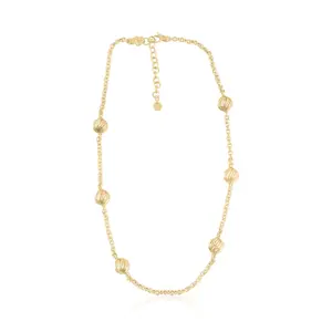 Christian James by Scott Grimes 14K Clad 18" Bead Necklace