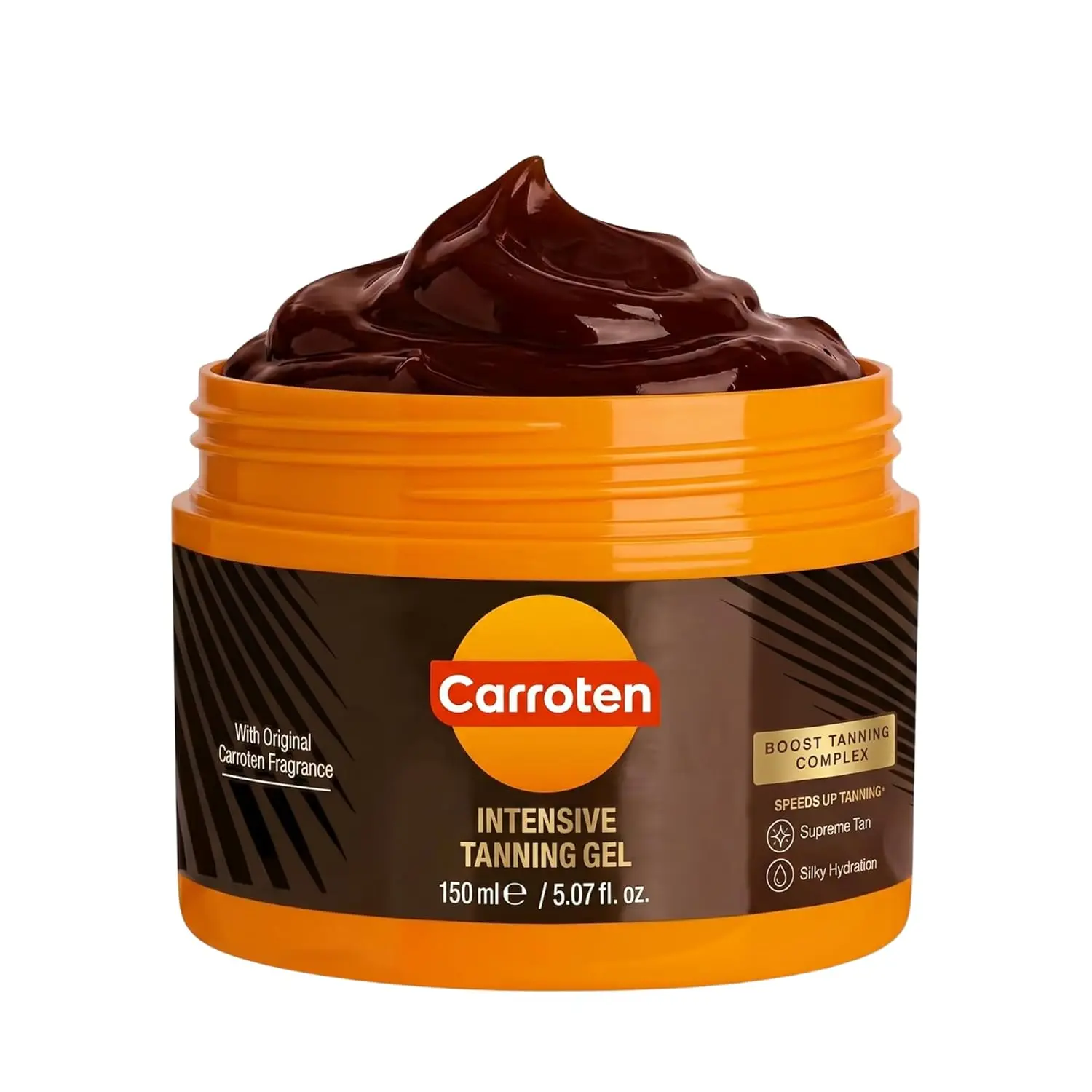 Carroten Coconut-Infused Vegan Intensive Tanning Gel - Body Care Browning Tan Accelerator for Flawless Radiant Skin, 5 oz