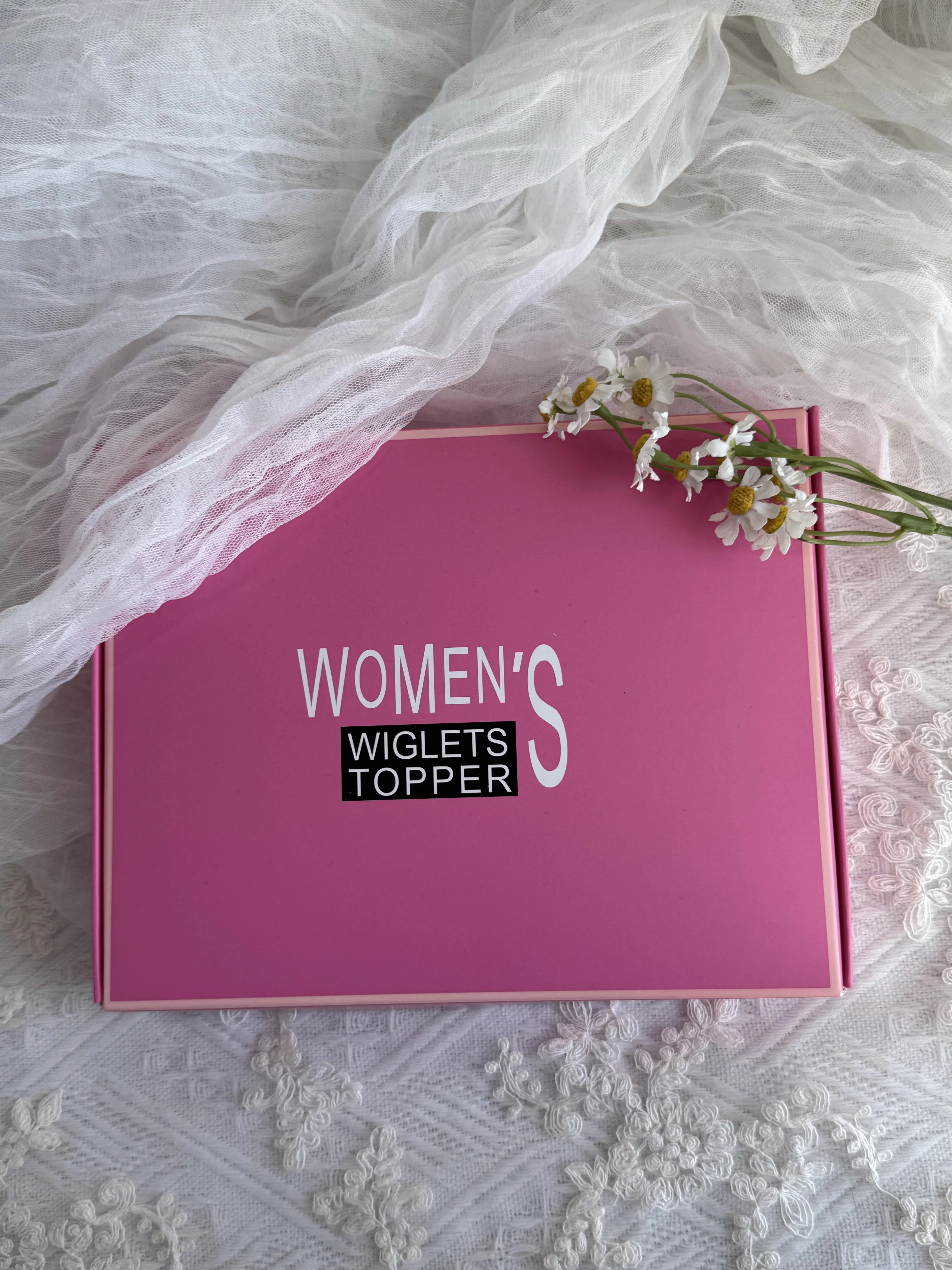 Gift Packaging Box (Gift Boxed) for Synthetic Hair Extensions & Wigs Topper Purchases - Automatically Included Post-Purchase, No Separate Order Needed, Boosts Beautiful and Confident Vibe for Everyday Use with Freedom to Choose