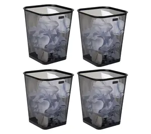 Mind Reader 4pk Mesh Trash Can & Waste Paper Basket