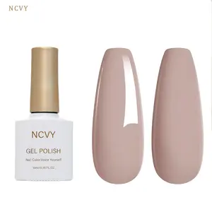 NCVY Light Brown Gel Nail Polish, 10ml/0.35oz Nail Polish, long-lasting formula with LED curing, salon quality, Nail Art, perfect for DIY at home, ideal gift for Valentine's Day and spring/summer, safe formula free of HEMA.