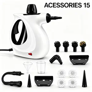 2026 Pressurized Steam Cleaner with 15 pcs Replacement parts, Dream Nature Steam Cleaner, Chemical-Free, Cleaning Washing Machine, Air Conditioner, Kitchen, Summerclean Appliances Tool Household,Handheld Steam Cleaner for House