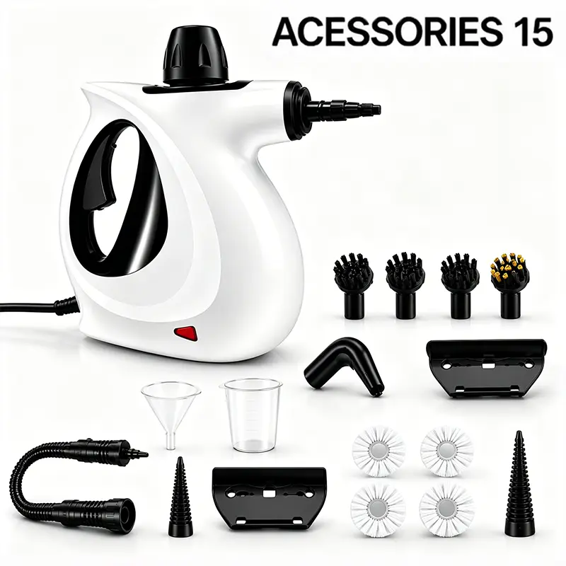 2026 Pressurized Steam Cleaner with 15 pcs Replacement parts, Dream Nature Steam Cleaner, Chemical-Free, Cleaning Washing Machine, Air Conditioner, Kitchen, Summerclean Appliances Tool Household,Handheld Steam Cleaner for House