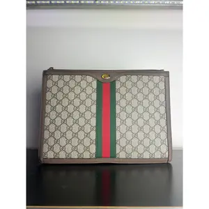 Pre-owned Canvas Clutches & Wristlets Gucci Ophidia GG Portfolio Pouch