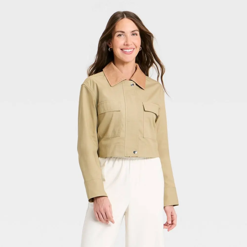 Women's Transitional Cropped Jacket - A New Day Women's Transitional Cropped Jacket - A New Day