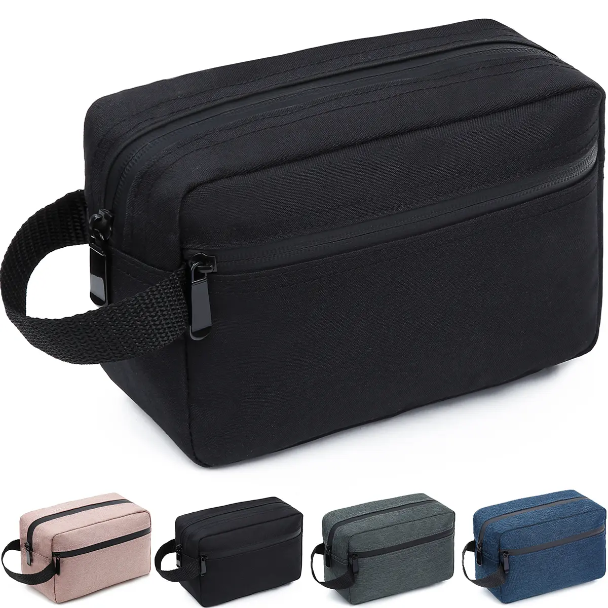 FUNSEED Travel Toiletry Bag for Women and Men, Water-resistant Shaving Bag   Durable   Makeup Pouch   with Handle for Toiletries Accessories Cosmetics Brushes Tools