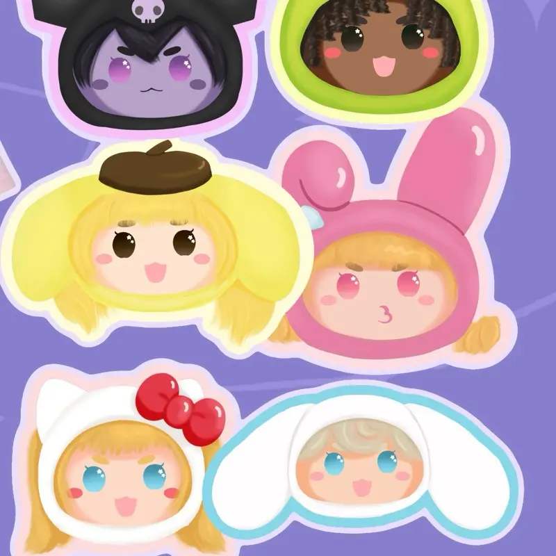 Overwatch x Sanrio Sticker Pack