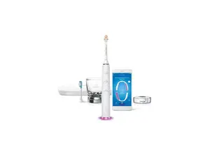 Philips Sonicare DiamondClean Smart 9300 Electric Toothbrush, Sonic Toothbrush with App, Pressure Sensor, Brush Head Detection, 4 Brushing Modes and 3 Intensity Levels, White, Model HX9903/05