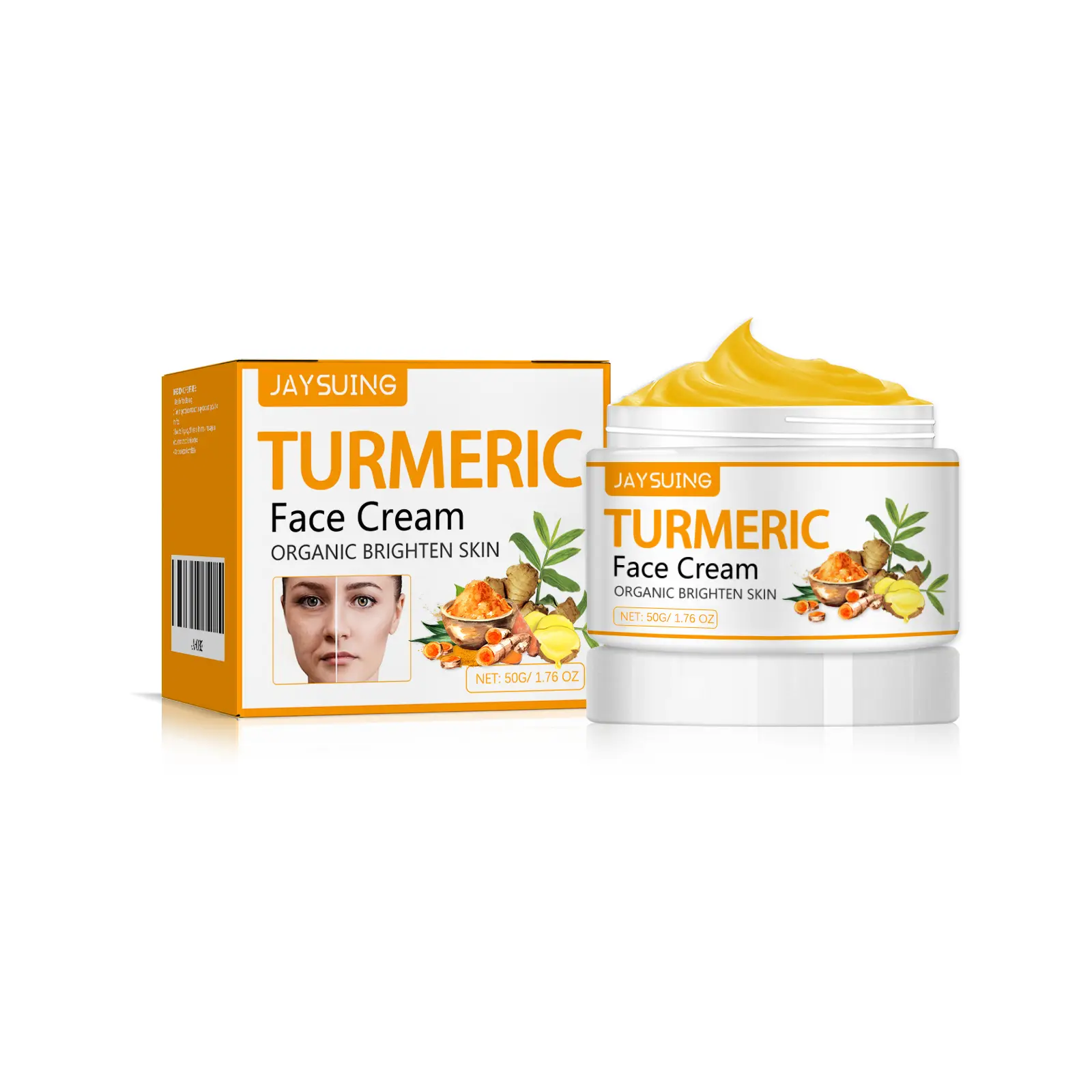 Turmeric Cream - All-natural brightening Lotion - Turmeric Body Moisturizer suitable for dark spots, pigmentation - Turmeric skin care cleansing, fighting acne, even out skin tone, scars, sunburn