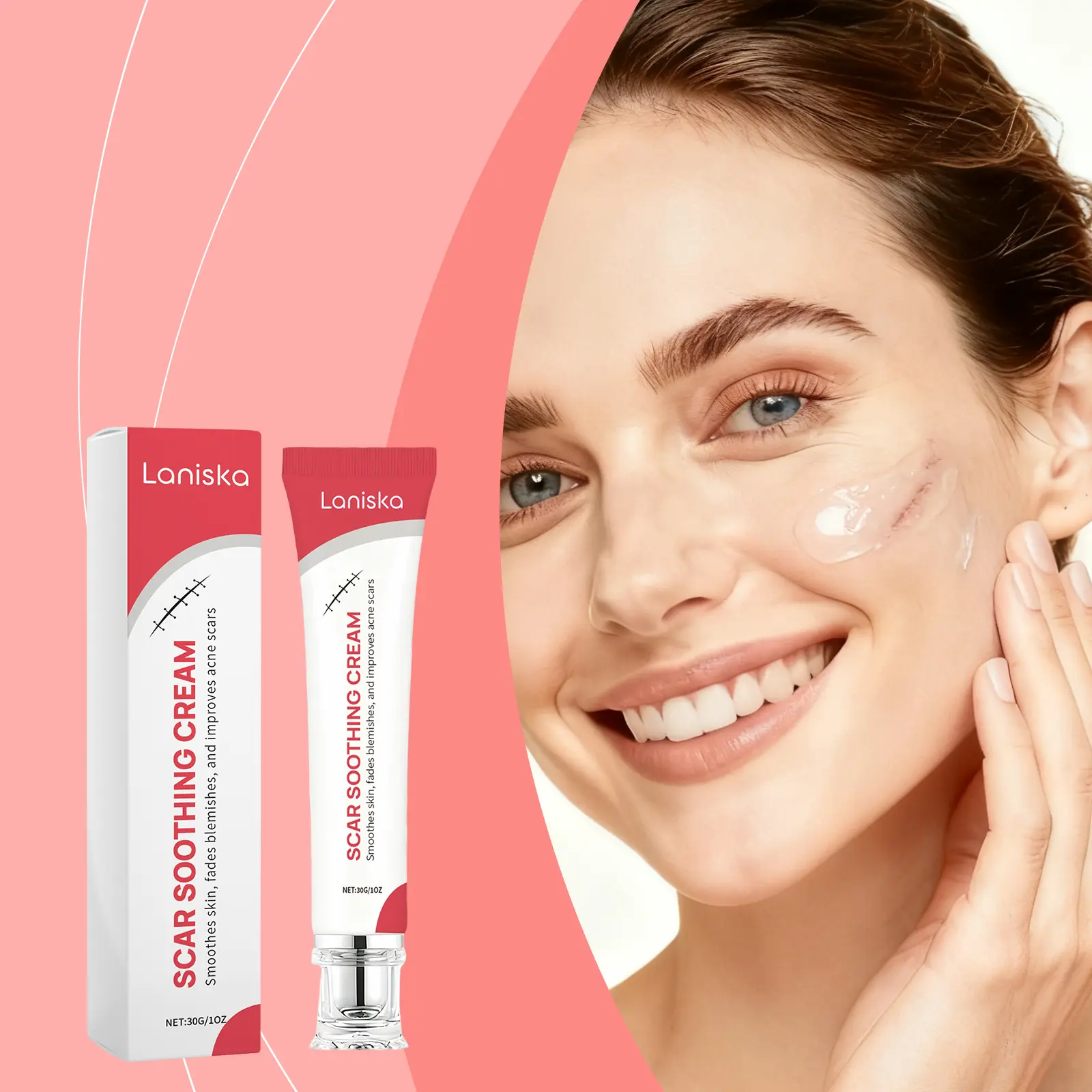 Professional scar removal cream, advanced silicone oil skin repair gel, suitable for burns, acne and old scars, applicable to face and body, fades dark scars, moisturizing cream.