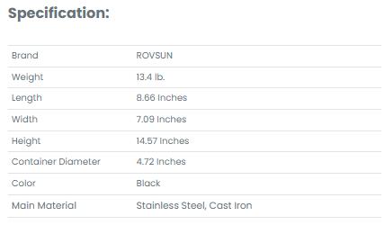 [TOP RATED - FLASH SALE] ROVSUN Manual Cast Iron Citrus Juicer Heavy Duty Black