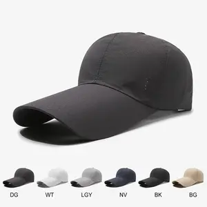 New Spring And Summer 14cm Long Brim Sunscreen Fishing Hat Men And Women Street Sunshade Outdoor Adjustable Cotton Cap