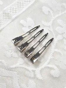 4 Pcs Hair Root Lifter Clips, Non-Slip Simple Design, Secure Duckbill Hair Clips, Traceless Hair Holders, Salon-Grade Styling, Makeup Artist Clips