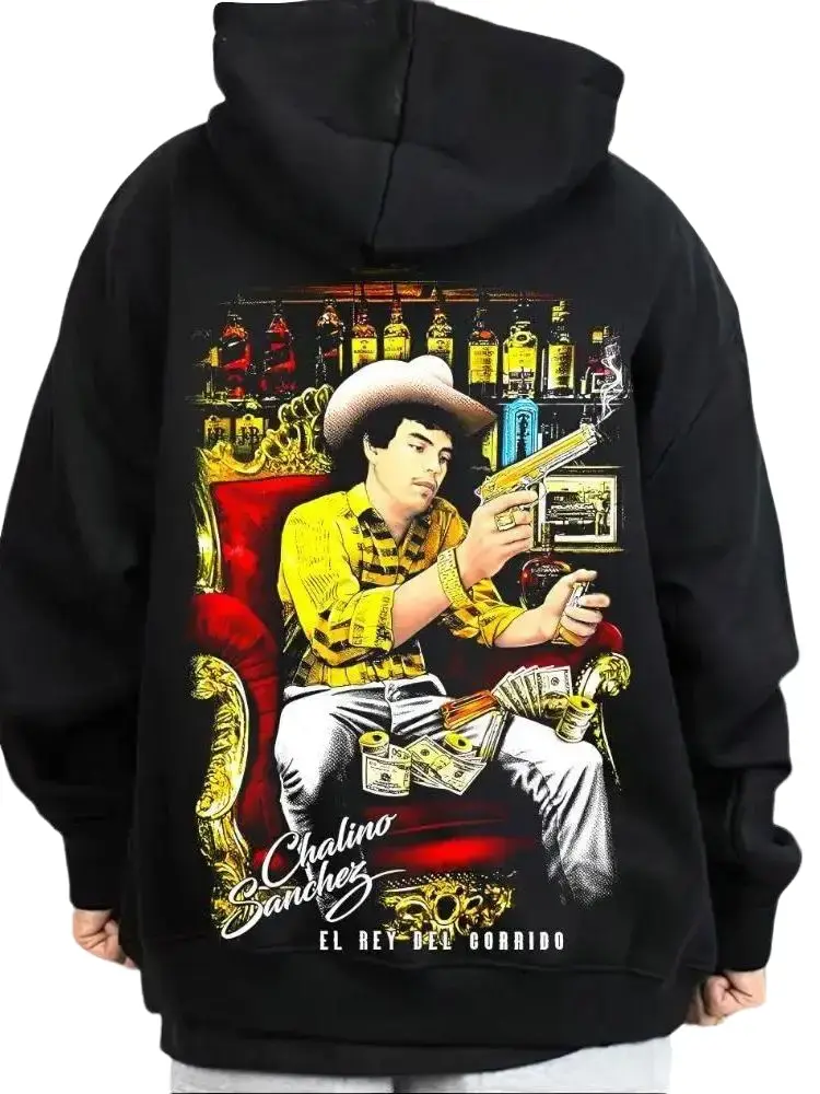 Chalino Sanchez Hoodie Sweatshirt - Mexican Style Chicanos Cholo Streetwear, Casual Day Outfits, Clothing Gift