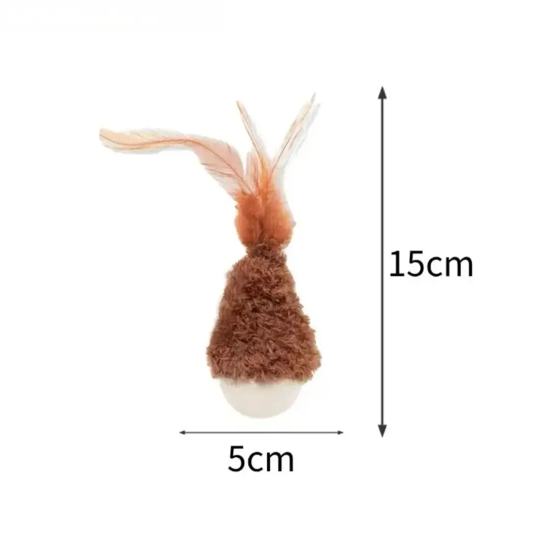 Brown roly-poly toy