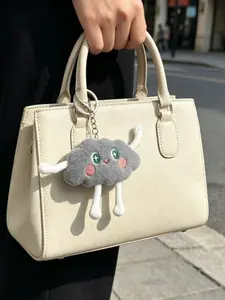 Cloud Plush Keychain for Women, Fashionable Bag Accessory, Car Key Ring, Adult Bag Charm, Decorative Key Holder, Perfect Gift for Friends, Soft Doll Keychain