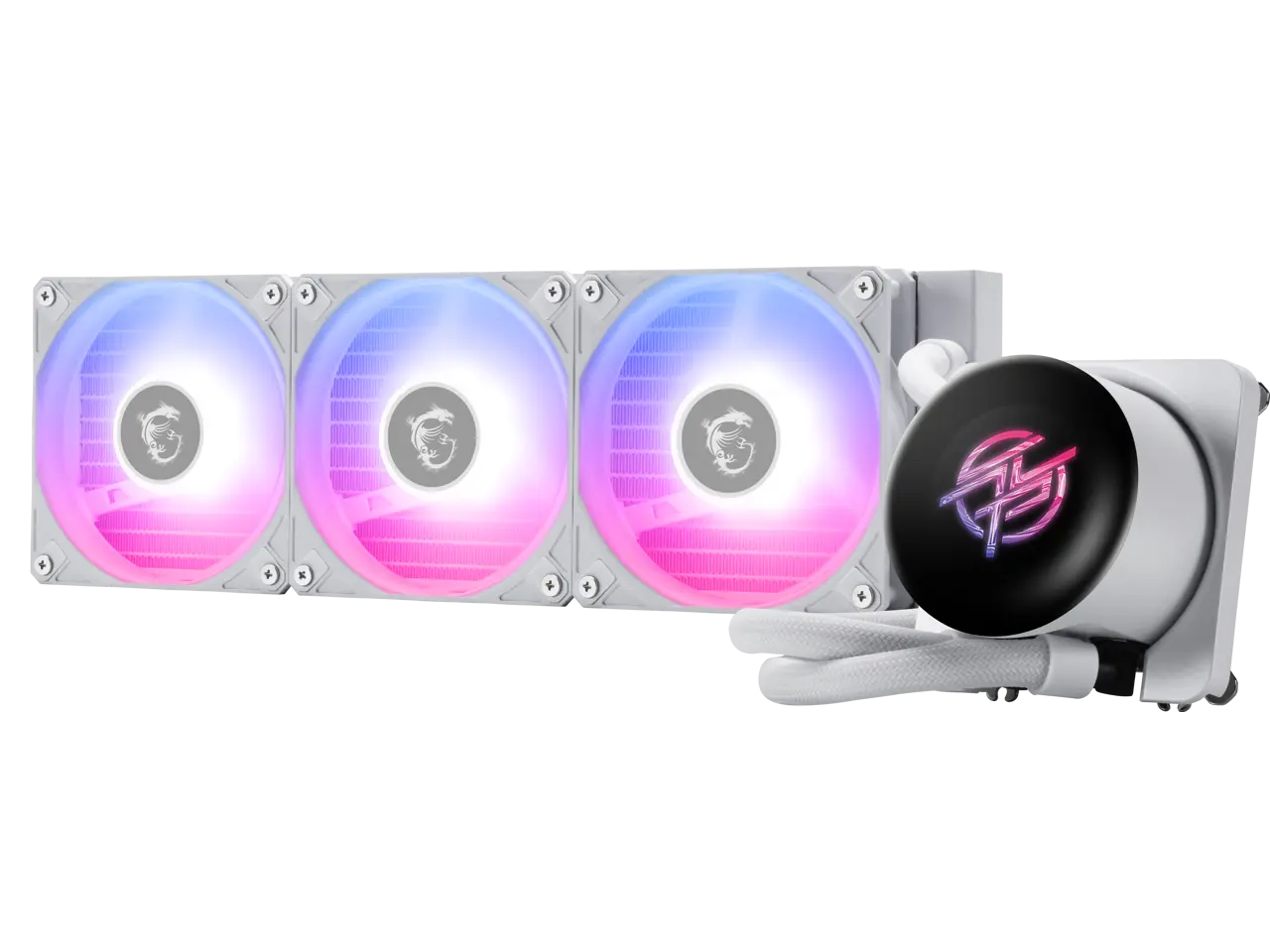 MPG CORELIQUID P13 360 WHITE, LCD, 3 x ARGB Gen2 Fan, ARGB Gen2 Block, Bilingual Color Box