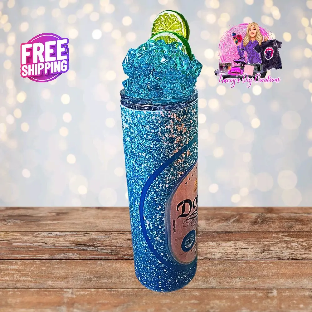 20 Oz  Tequila Agave Faux Colored Ice Tumbler with Removable Magnetic Lid, Stainless Steel, Ice-Cold Drink for Up to 24 Hours, Drinkware