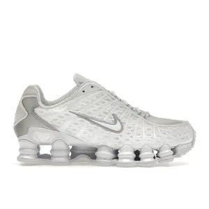 Nike Women's Shox TL White Metallic Silver Max Orange Running Shoes, from StockX