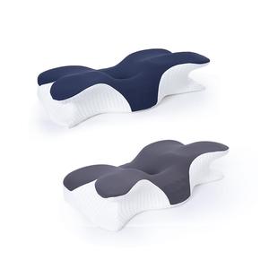 Ergonomic Orthopedic Memory Foam Soft Neck Pillow, 1 Count Comfortable Neck Support Pillow, Neck Rest Cushion for Sleeping, Sleep Pillow, Supportive Memory Foam,Cervical Support Relieves neck and shoulder pain, Mother's Day Gift