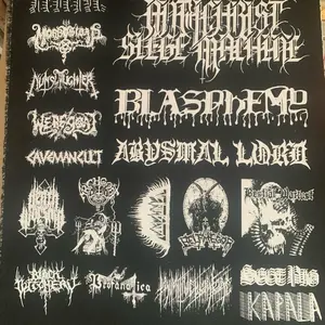 Beastial war metal patches sheet