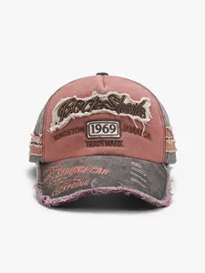 1pcs Adjustable Baseball Caps with Embroidery Design, Breathable Lightweight Sun Protection Hats for Hiking, Travel & Outdoor Activities, Adjustable Stylish Hat, Embroidered Caps, Casual Outdoor Hat