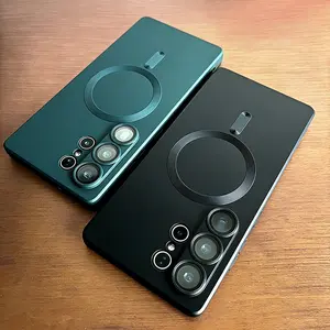 Luxury Magnetic Wireless Charging Matte Shockproof Soft Phone Cover Protection for Samsung for Galaxy S26 Ultra, S26 Plus, And S26 Series