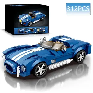 Sports Car Building Blocks Toy, 312pcs/box Super Sports Car Racing Car Building Block Model, STEM Building Blocks Toy, Children's Educational Toy