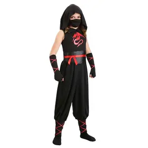 Kid's Muscle Black Ninja Costume