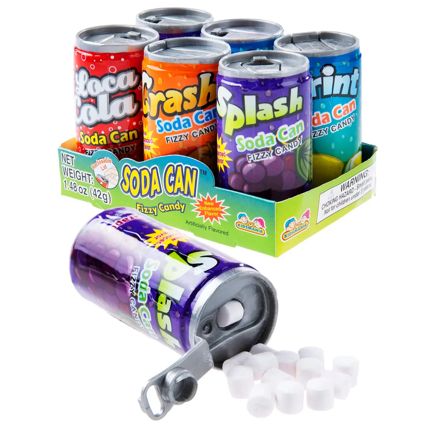 Fizzy Soda Candy - Hard candy nuggets with a fizzing action Fizzy Soda Candy - Hard candy nuggets with a fizzing action