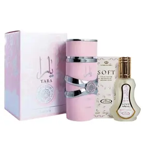 2 Pack of Yara for Women EDP 100ML by Lattafa and soft perfume 35 ml