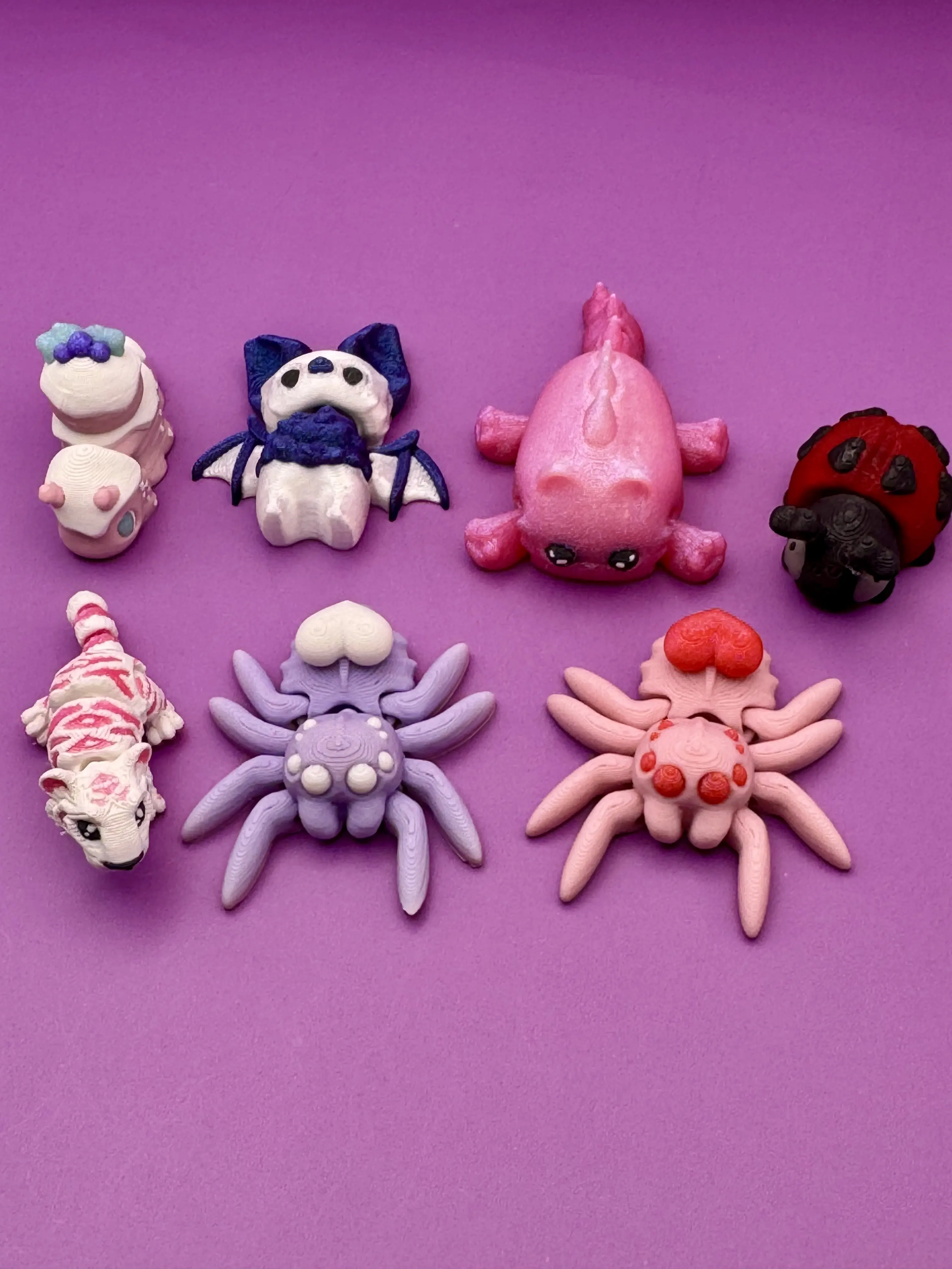 3D Printed Valentine Mini's Valentines Day Multiple Variations Fidgets Articulated