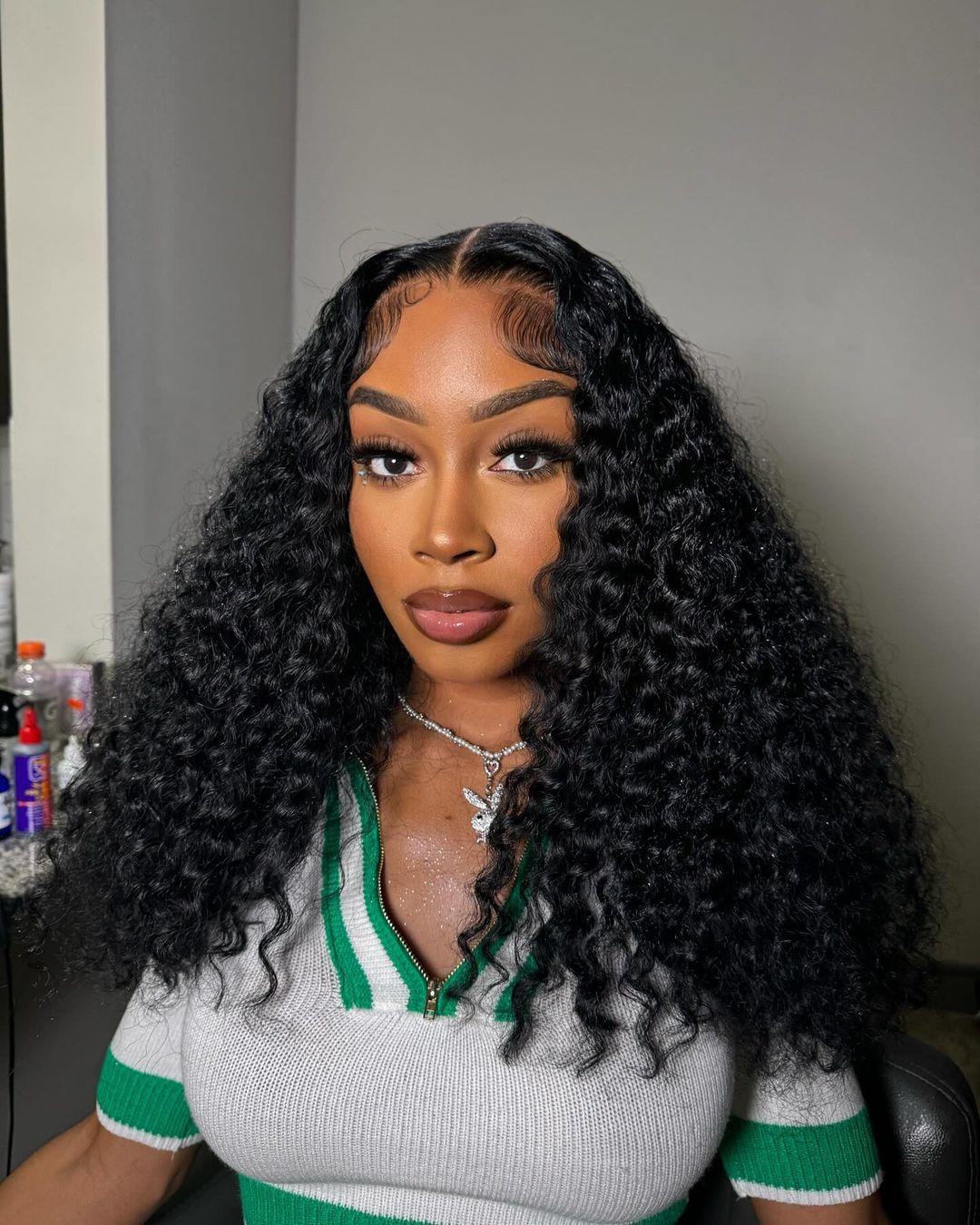 【Live Flash Sale】Alipearl Glueless Wigs 4x7 Closure Wig Human Hair Pre Cut Lace Water Wave Natural Curl Deep Curly Human Hair Lace Front Wigs TikTokShopBacktoSchool FallFreshness