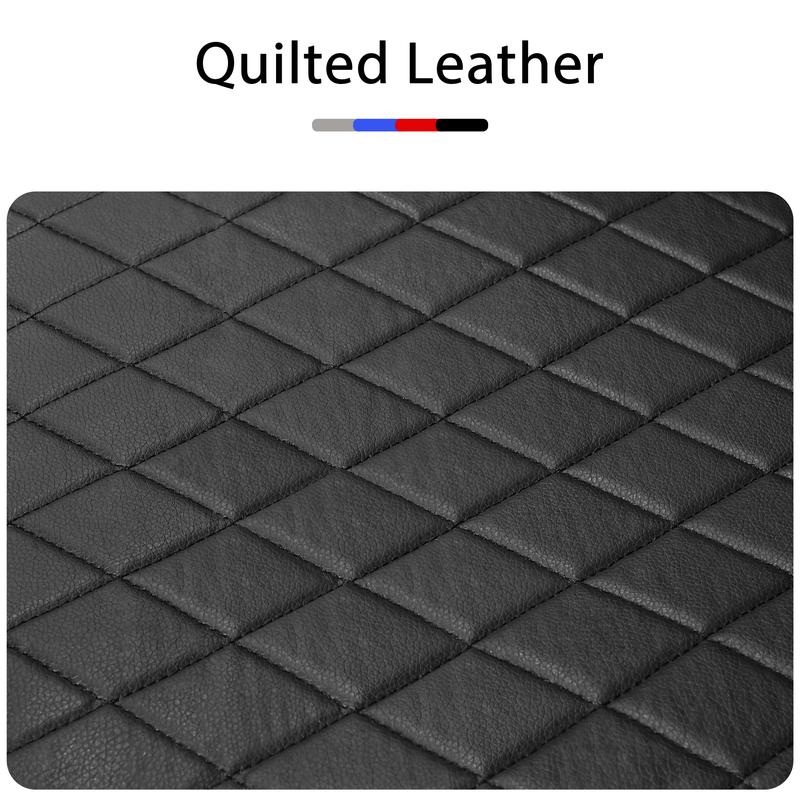 PU Leather Car Seat Covers for 2/5 Seats, Universal Car Seat Protectors, Suitable for Most Auto Truck Van SUV, Airbag Compatible, Protects Against Spills & Scratches, Car Interior Kit, Car Accessories, Auto Accessories, Black/Red/Gray Front & Rear Covers