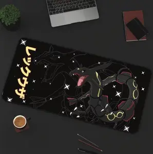 [ SALE UP 45% ] Rayquaza Pattern Desk Mat Japanese Anime Gaming Mouse Pad Gift Idea