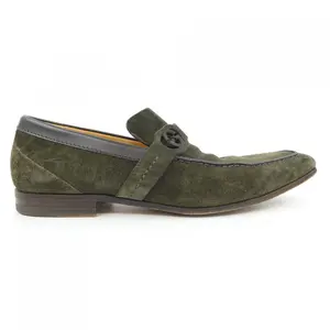 Pre-owned GUCCI Suede Small Leather Goods Shoes